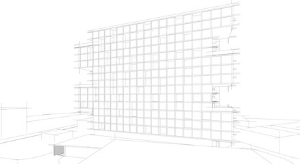 architecture building 3d 