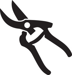 Black silhouette of a feather duster isolated on white background