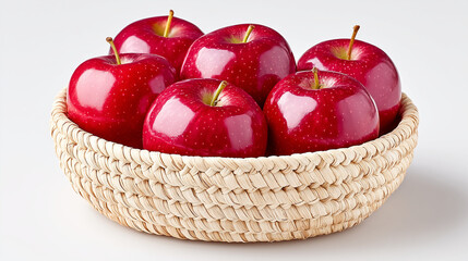 red apples in a basket
