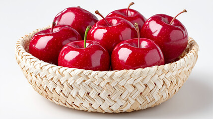 red apples in a basket
