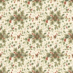 seamless Christmas pattern Generative Ai