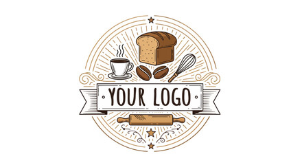 Illustration for culinary establishments like bakeries and coffee shops