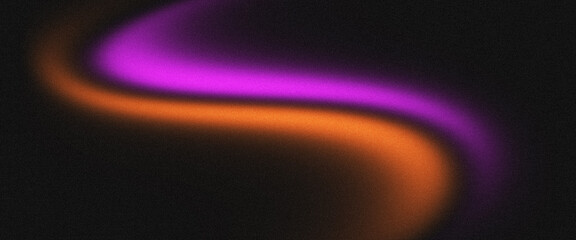 Dark black grainy abstract shape glowing orange pink poster backdrop gradient design