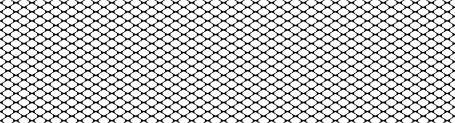 Wide simple black grill mesh pattern vector illustration