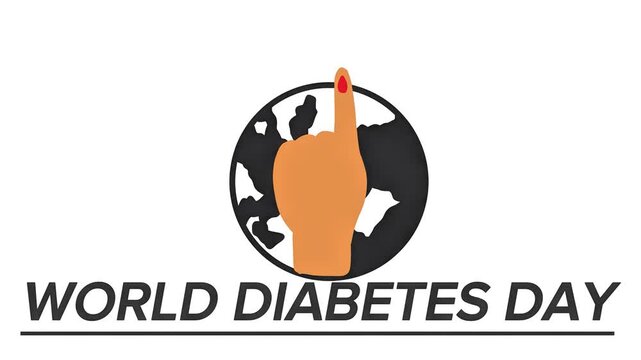 World Diabetes Day Global Awareness Animation | Blood Drop, Health Campaign, Glucose Testing, Medical Concept