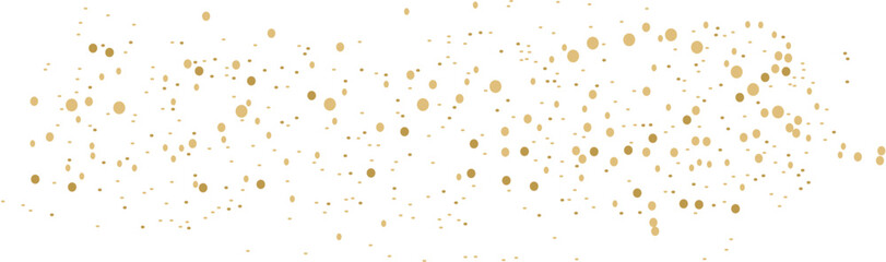 Abstract shimmering gold confetti dots festive background design