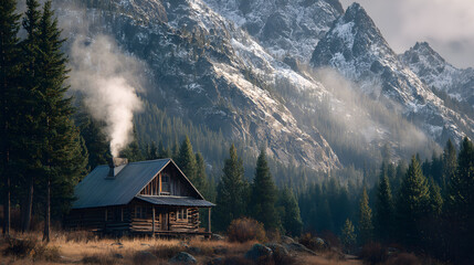 house in the mountains