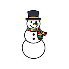 Snowman vector illustration design.eps