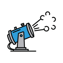 Winter Snow Cannon vector illustration.eps