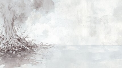 Vintage cold blue grunge texture backdrop with water, ice, and storm clouds pattern