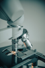 Scientific microscope macro view