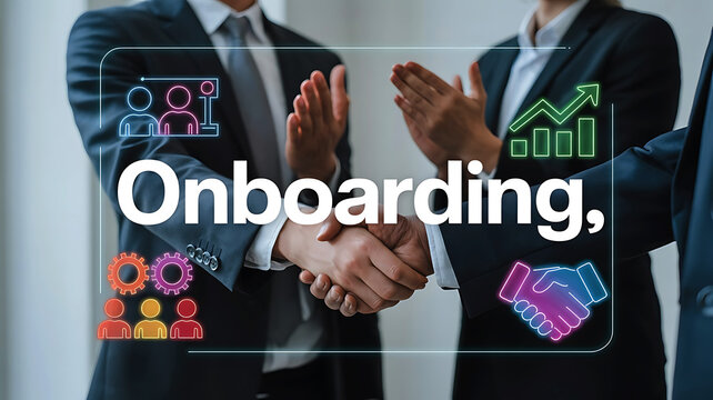 Successful onboarding new employees through teamwork collaboration and positive company integration