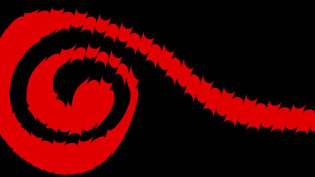 Neon black and red abstract background 4k video