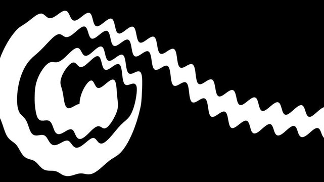 Neon black and white abstract background 4k video