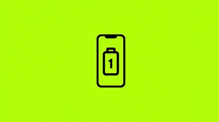 Modern Stress Illustrated by Low Phone Battery Icon on Vibrant Background Emphasizing Dependency on Technology