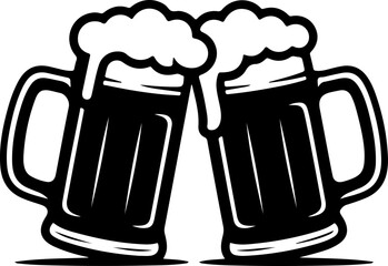 Beer Mug silhouette vector illustration