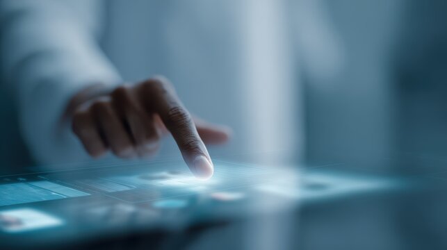 telemedicine doctor talking to patient on video call, futuristic healthcare interface,