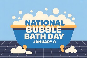 On January 8, immerse in comfort and relaxation for Bubble Bath Day — light candles, create bubbles, and enjoy peaceful me-time with soothing vibes.