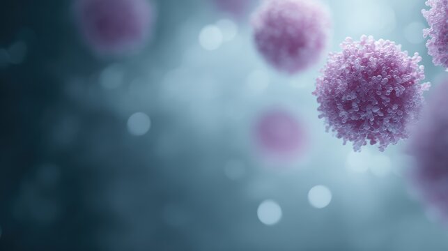 3d rendering of immune cells fighting virus infection