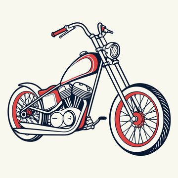 Chopper Bike clip art preview