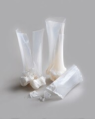 illustration showing broken bone fracture types, educational orthopedic