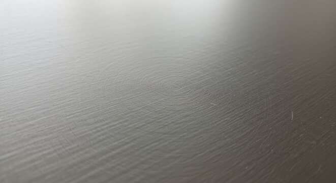 Surface material exhibits subtle texture and light reflection from an oblique angle