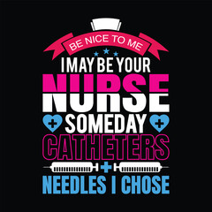 Nurse quote with medical symbols and text healthcare