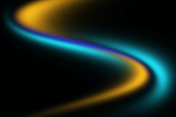 Grainy blue black orange gradient background abstract dark texture vibrant flow wave header