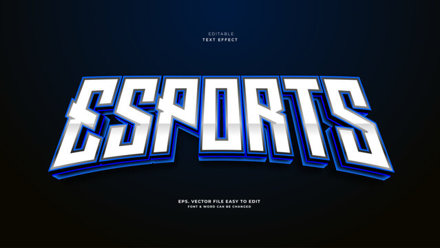 Esport gamer editable text effect