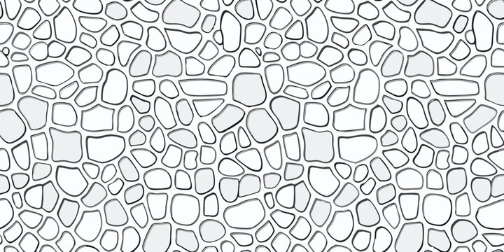 Abstract organic pattern of irregular shapes and outlines creating a modern geometric texture