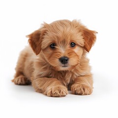 puppy dog on white background