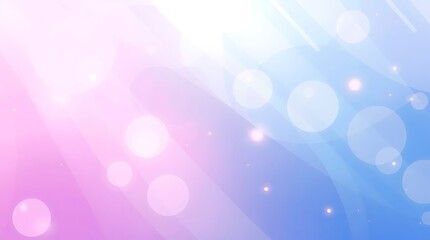 Soft gradient abstract background with bokeh circles and lines