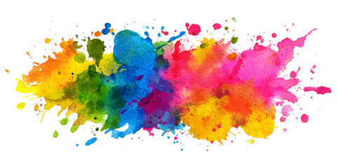 Abstract colorful fantasy watercolor background texture .splash acrylic colorful background .banner for wallpaper .watercolor wash aqua painted texture .abstract hand paint square stain backdrop . © Vector Gallery