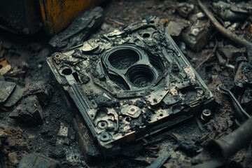 selective focus industrial process of shaping aluminum frames