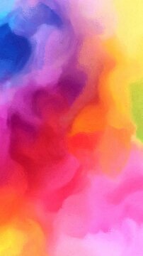 vertical HD  animation of  abstract colorful background with water