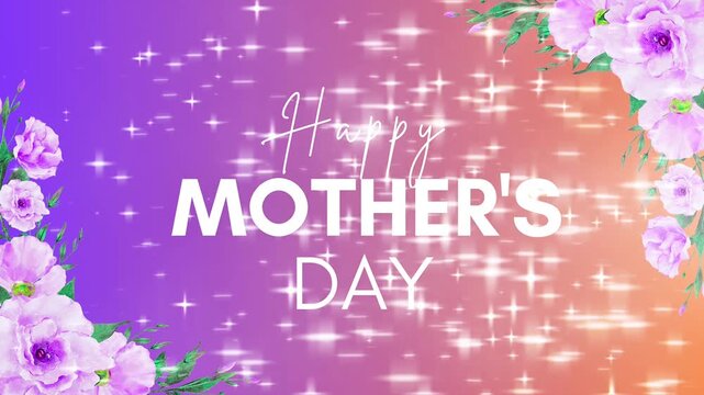 Muttertags-Fotohintergrund 2,4x1,8 M – Happy Mother‘s Day Banner Für Fotos & Videos