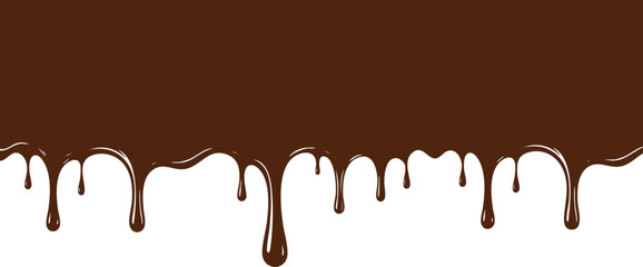 Liquid dripping shape design element vector illustration isolated on a white background