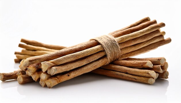 miswak sticks natural oral hygiene bundle close up of organic teeth cleaning twigs herbal dental care white background