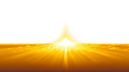 Radiant golden light bursts forth on the horizon, symbolizing hope and new beginnings.