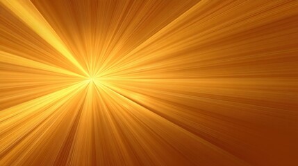 Fototapeta premium Golden light rays abstract background with radiant glow