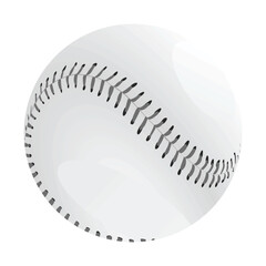 Baseball ball isolated. vector illustration	
