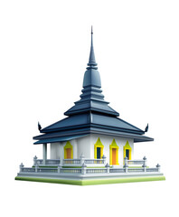 Pagoda, temple 3D icon