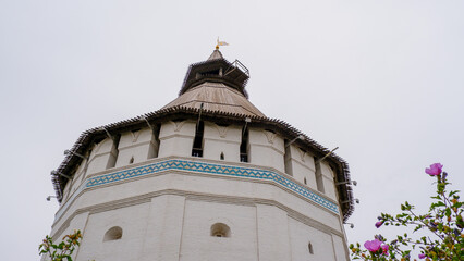 Historic wall tower at Astrakhan Kremlin in the Russian Volga region, a must-visit cultural landmark in southern Russia.