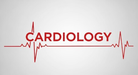 Cardiology: Depicting the essence of cardiology with a pulse line, showcasing the rhythm of life and medical expertise.