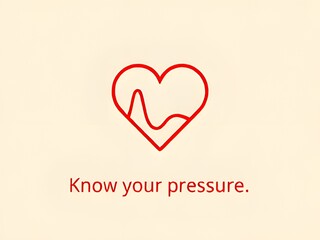 Know Your Blood Pressure: Heart and Heart Rate Icon