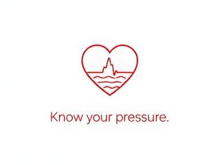 Know Your Blood Pressure: Heart and Heart Rate Icon