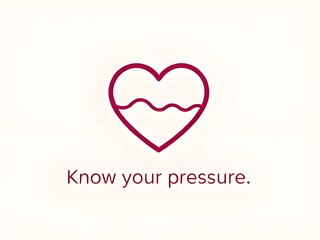 Know Your Blood Pressure: Heart and Heart Rate Icon