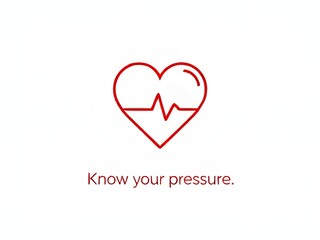 Know Your Blood Pressure: Heart and Heart Rate Icon