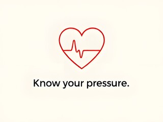Know Your Blood Pressure: Heart and Heart Rate Icon