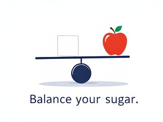 Blood Sugar Balance: Organic Apples vs. Industrial Sugar on the Scale